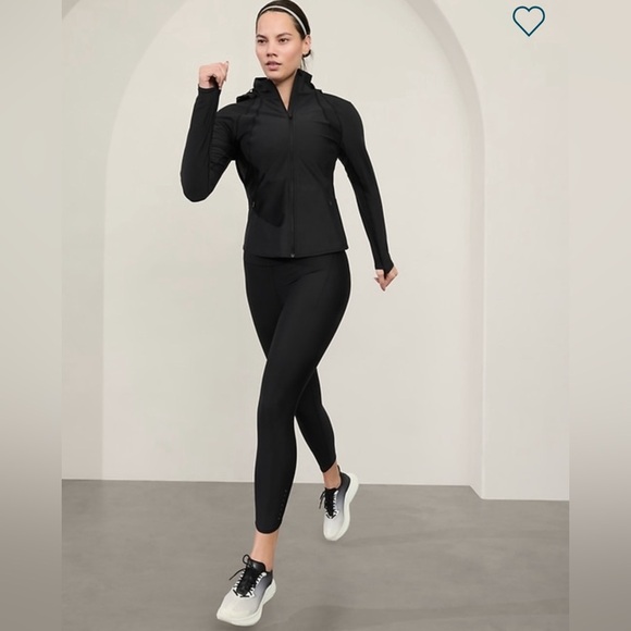 NWT Athleta Pacesetter Black 7/8 Tight Size Large - Picture 4 of 8